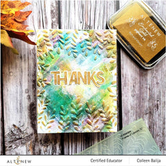 Embossing Folder Frame of Leaves 3D Embossing Folder
