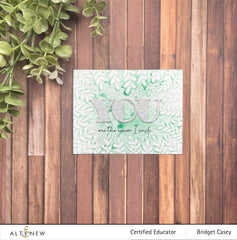 Embossing Folder Frame of Leaves 3D Embossing Folder