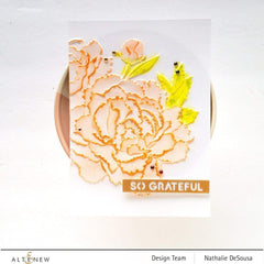 Embossing Folder Frilly Peonies 3D Embossing Folder