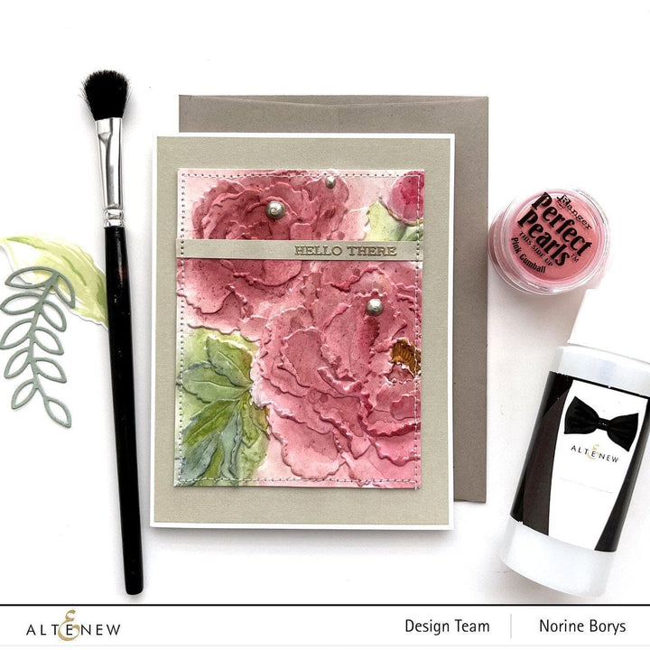 Embossing Folder Frilly Peonies 3D Embossing Folder