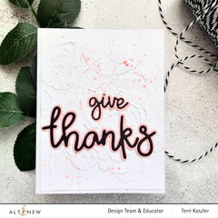 Embossing Folder Frilly Peonies 3D Embossing Folder
