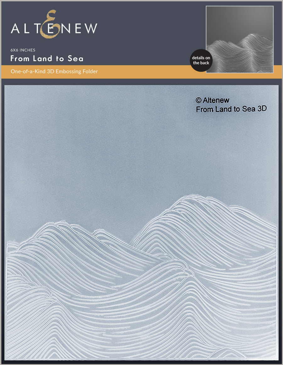 Embossing Folder From Land to Sea 3D Embossing Folder