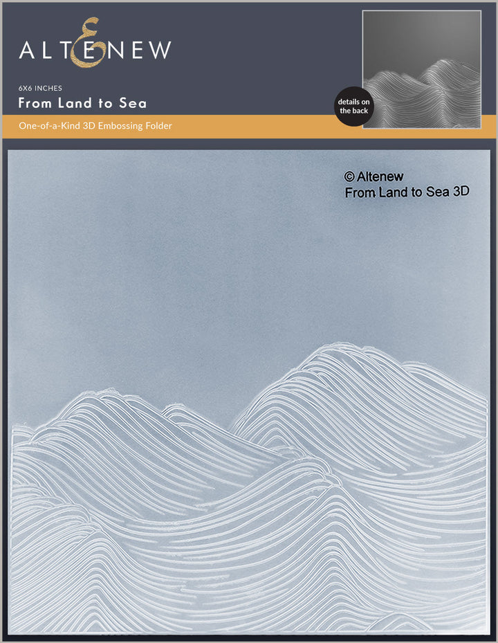 Embossing Folder From Land to Sea 3D Embossing Folder