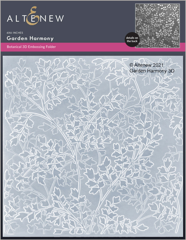 Embossing Folder Garden Harmony 3D Embossing Folder
