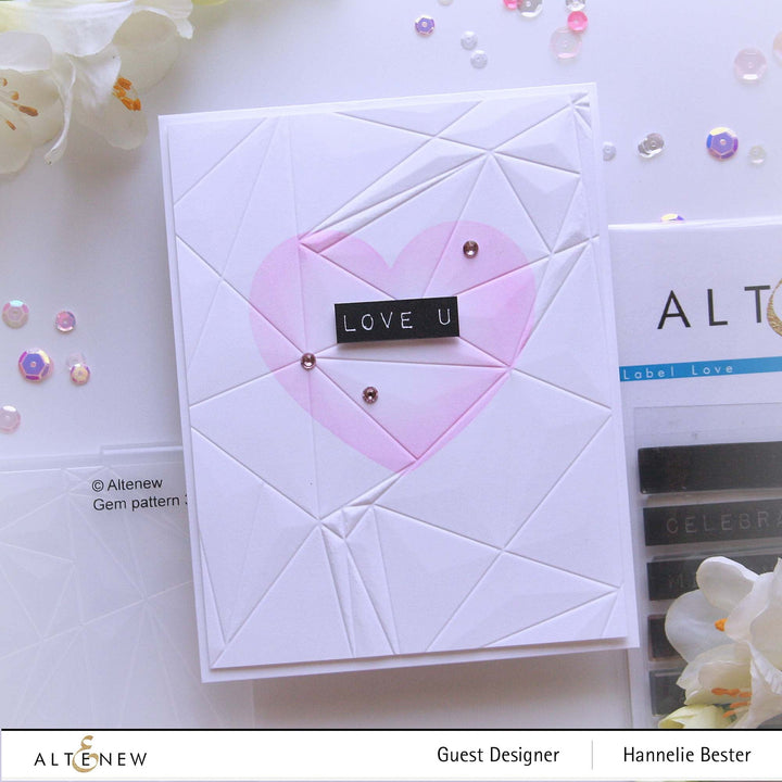 Embossing Folder Gem Pattern 3D Embossing Folder