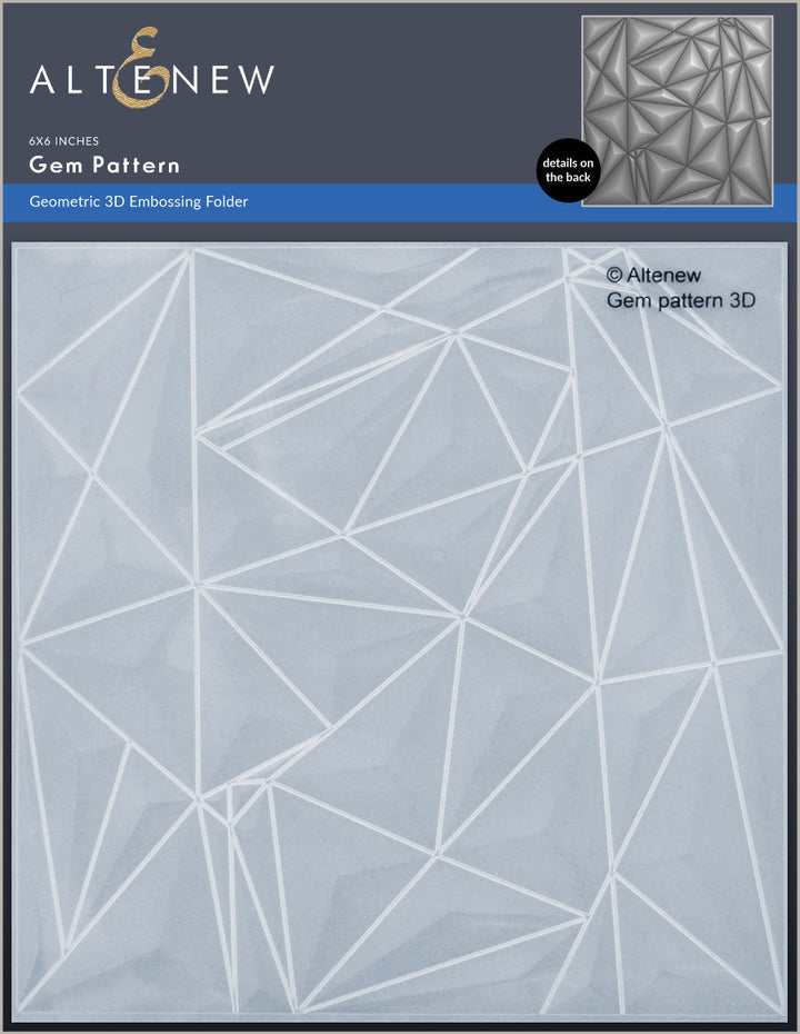 Embossing Folder Gem Pattern 3D Embossing Folder