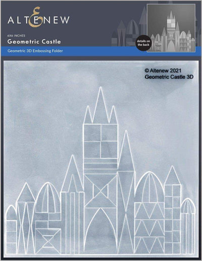 Embossing Folder Geometric Castle 3D Embossing Folder