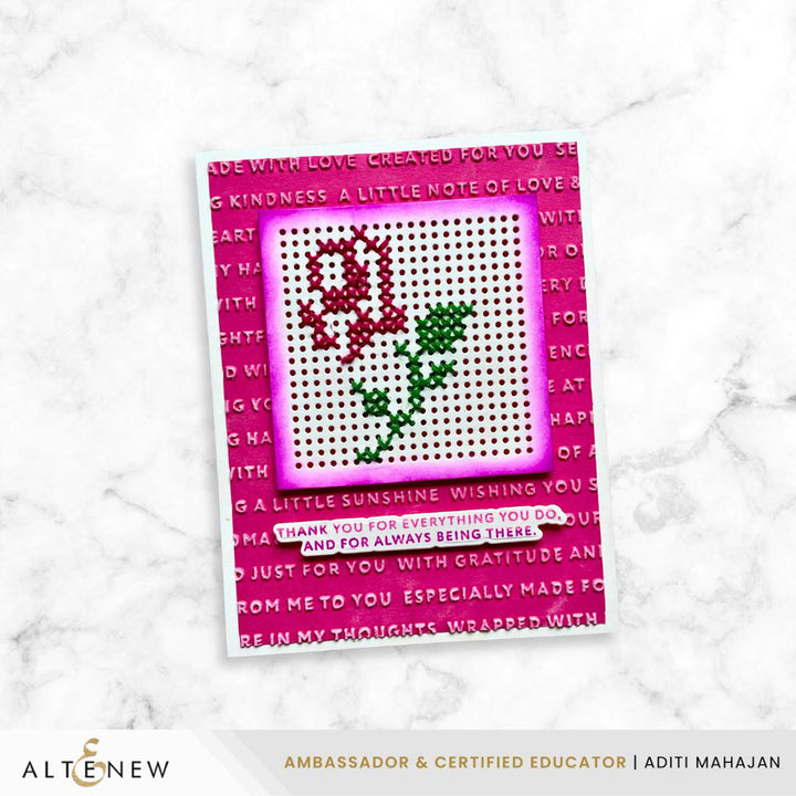 Embossing Folder Handmade Happiness 3D Embossing Folder