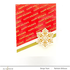 Embossing Folder Happy Holidays 3D Embossing Folder