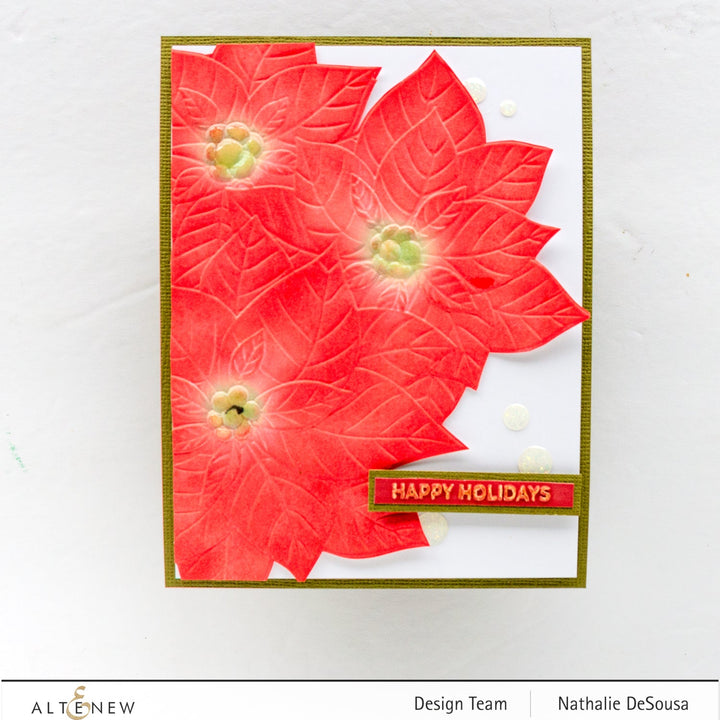 Embossing Folder Happy Holidays 3D Embossing Folder