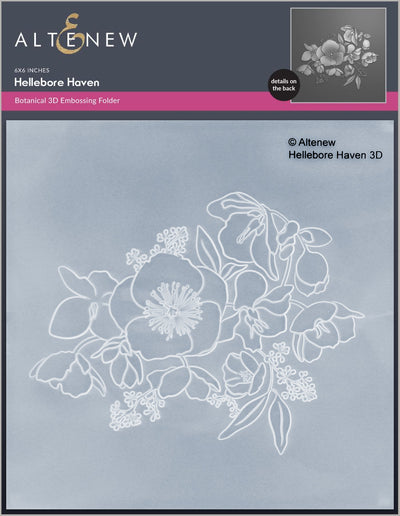 Embossing Folder Hellebore Haven 3D Embossing Folder