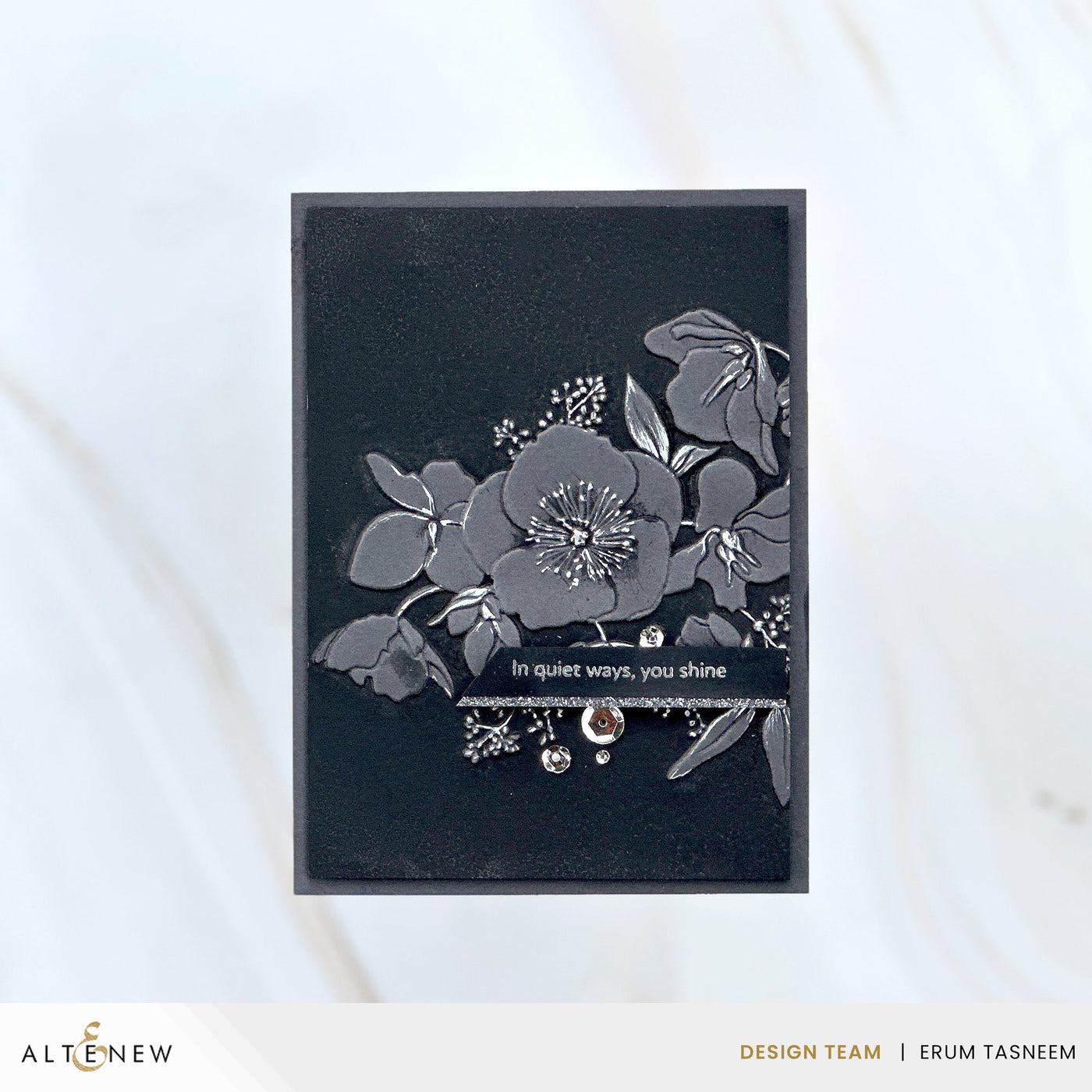 Embossing Folder Hellebore Haven 3D Embossing Folder