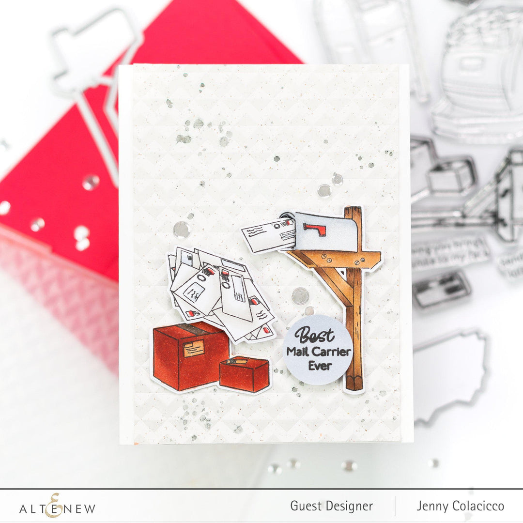 Embossing Folder Herringbone Tiles 3D Embossing Folder