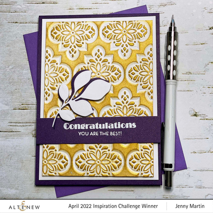 Embossing Folder Intricate Tiles 3D Embossing Folder
