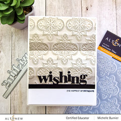 Embossing Folder Intricate Tiles 3D Embossing Folder
