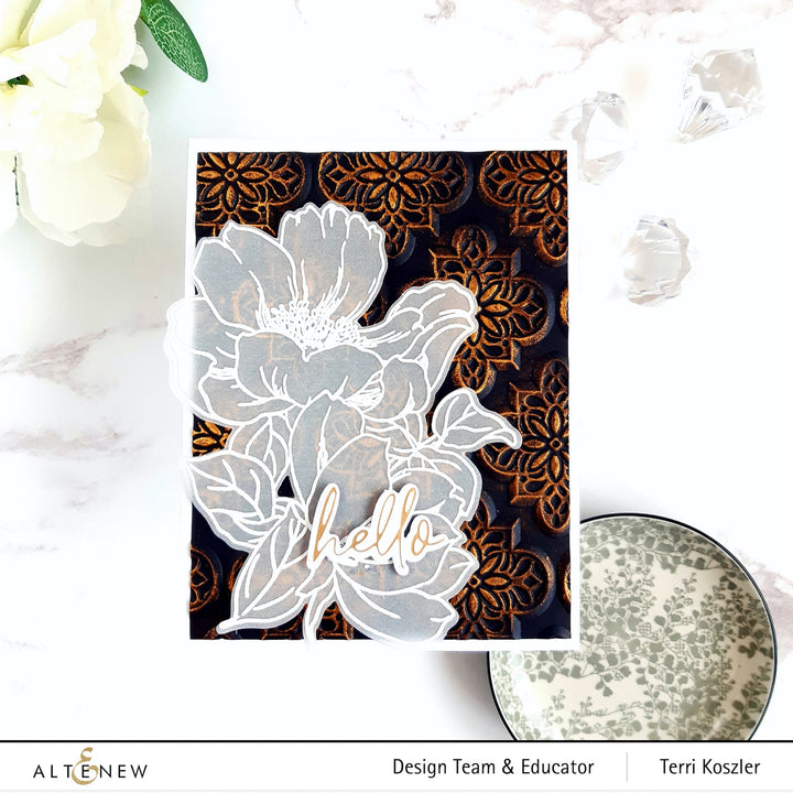 Embossing Folder Intricate Tiles 3D Embossing Folder