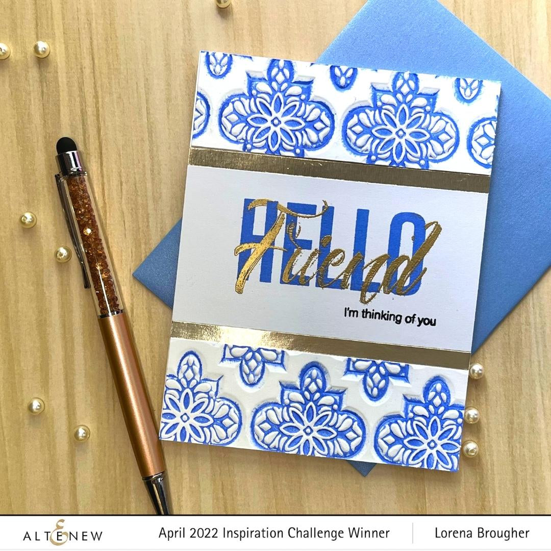 Embossing Folder Intricate Tiles 3D Embossing Folder