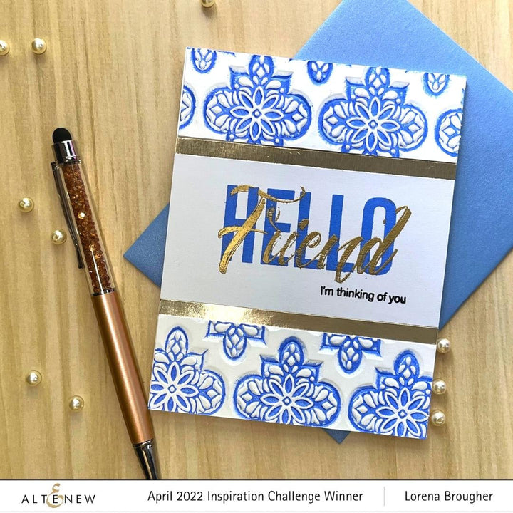 Embossing Folder Intricate Tiles 3D Embossing Folder