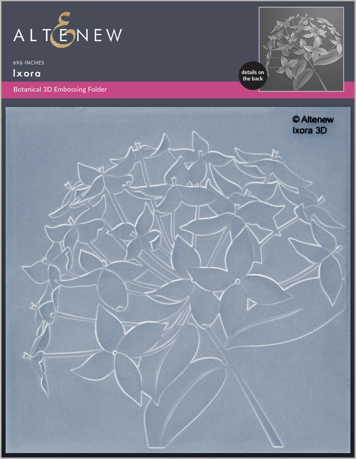 Embossing Folder Ixora 3D Embossing Folder
