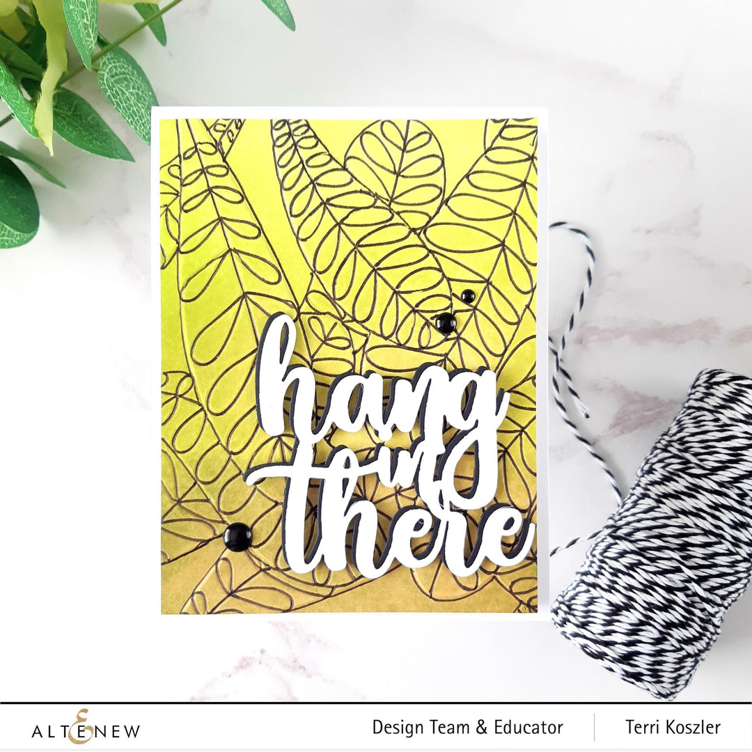 Embossing Folder Jungle Leaves 3D Embossing Folder