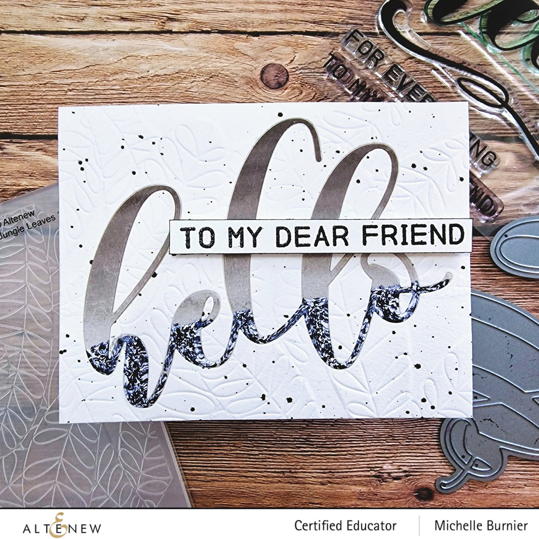 Embossing Folder Jungle Leaves 3D Embossing Folder
