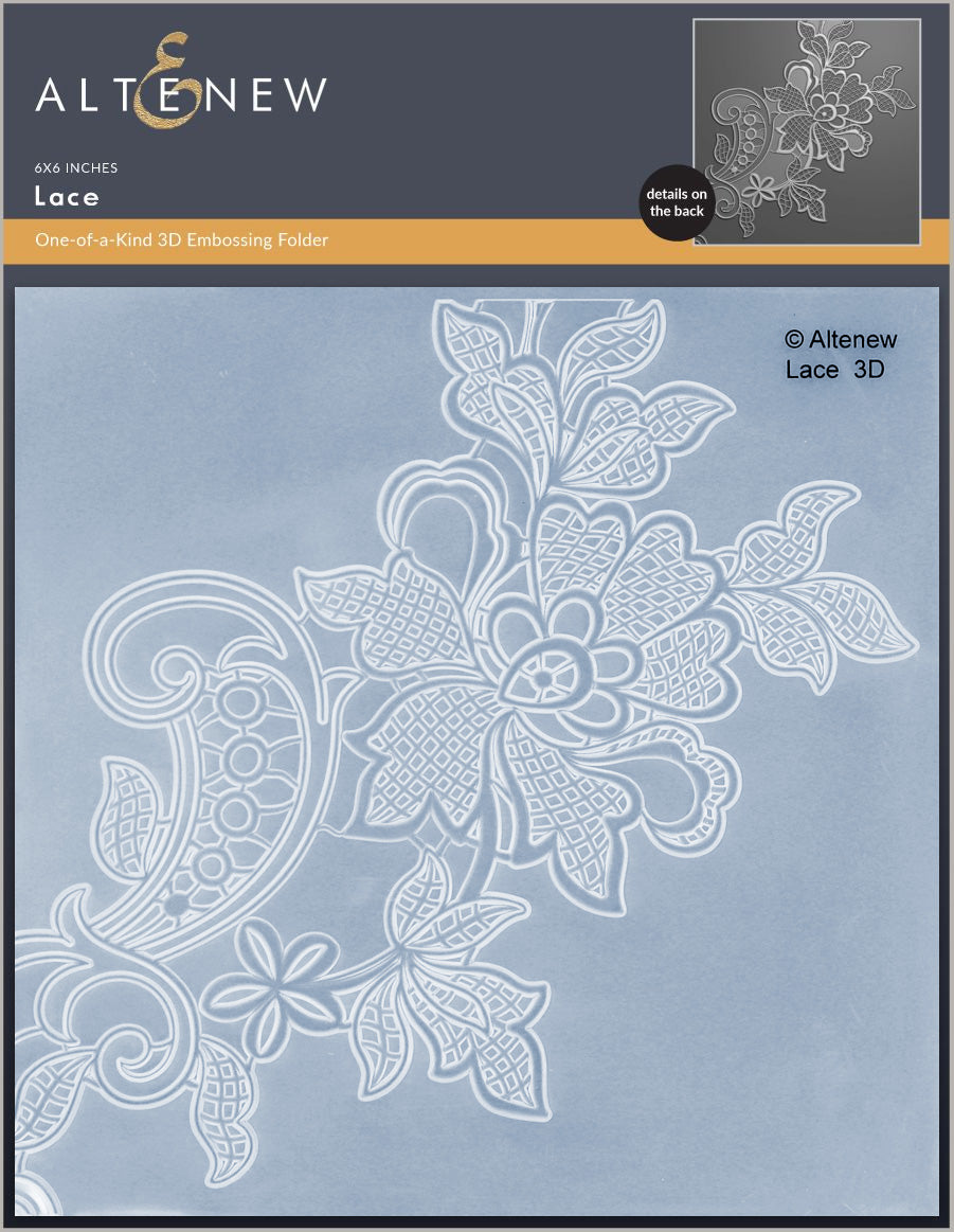 Embossing Folder Lace 3D Embossing Folder