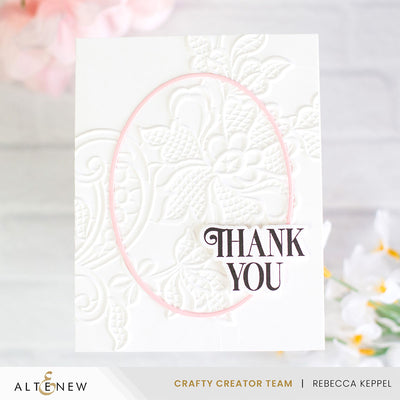 Embossing Folder Lace 3D Embossing Folder