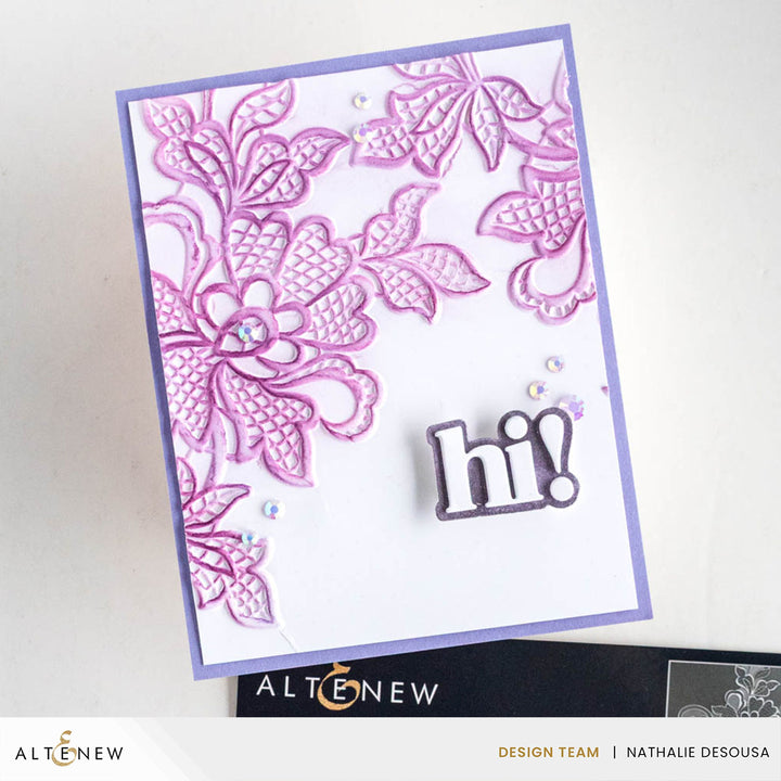 Embossing Folder Lace 3D Embossing Folder