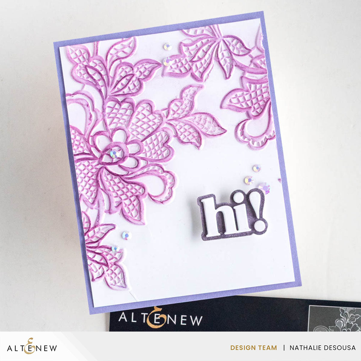 Embossing Folder Lace 3D Embossing Folder