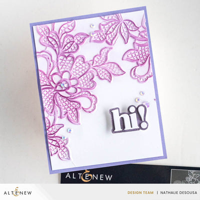 Embossing Folder Lace 3D Embossing Folder