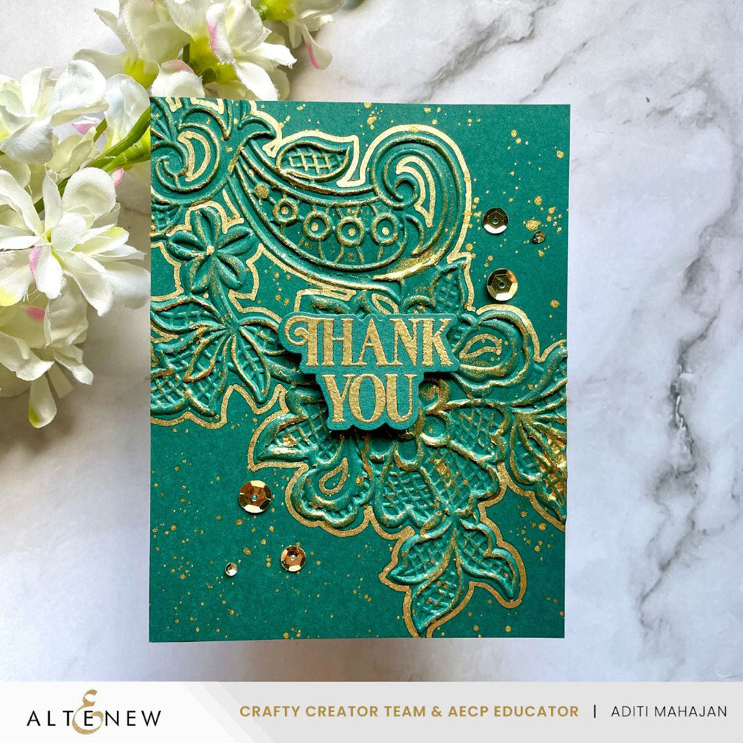 Embossing Folder Lace 3D Embossing Folder
