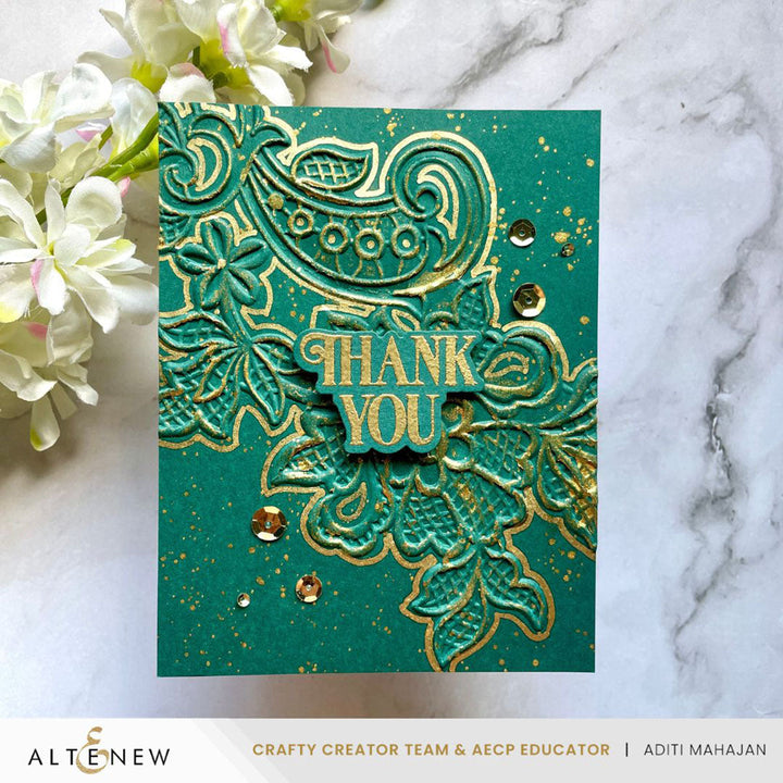 Embossing Folder Lace 3D Embossing Folder
