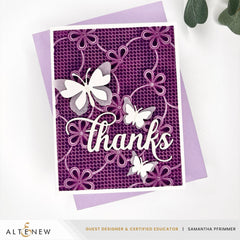 Embossing Folder Lace Topped Petals 3D Embossing Folder