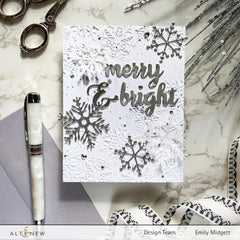 Embossing Folder Layered Snowflakes 3D Embossing Folder