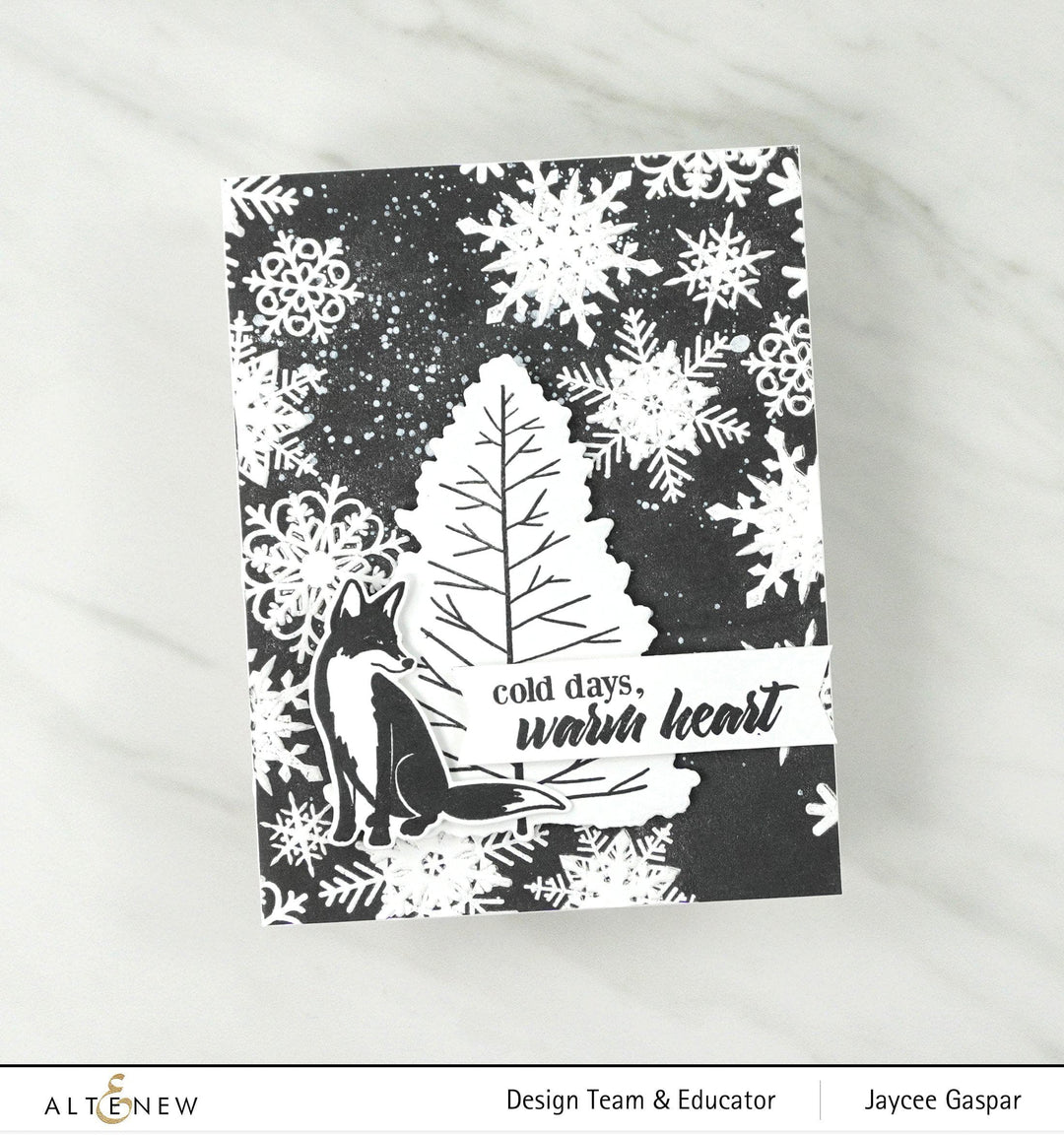 Embossing Folder Layered Snowflakes 3D Embossing Folder