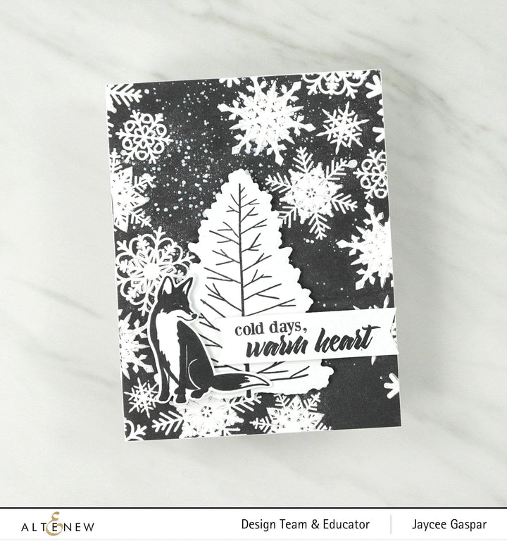 Embossing Folder Layered Snowflakes 3D Embossing Folder