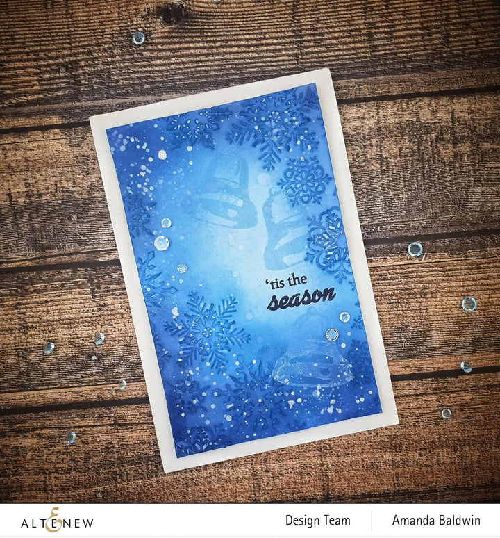 Embossing Folder Layered Snowflakes 3D Embossing Folder