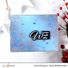 Embossing Folder Layered Snowflakes 3D Embossing Folder