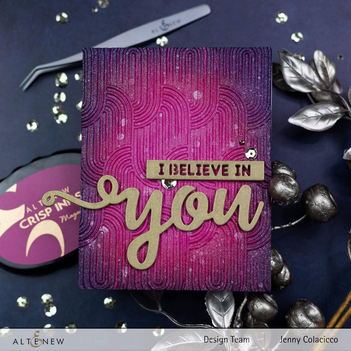 Embossing Folder Linked Ovals 3D Embossing Folder
