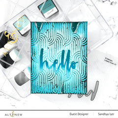 Embossing Folder Linked Ovals 3D Embossing Folder