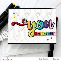 Embossing Folder Linked Ovals 3D Embossing Folder