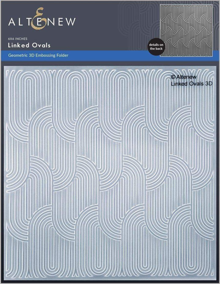 Embossing Folder Linked Ovals 3D Embossing Folder