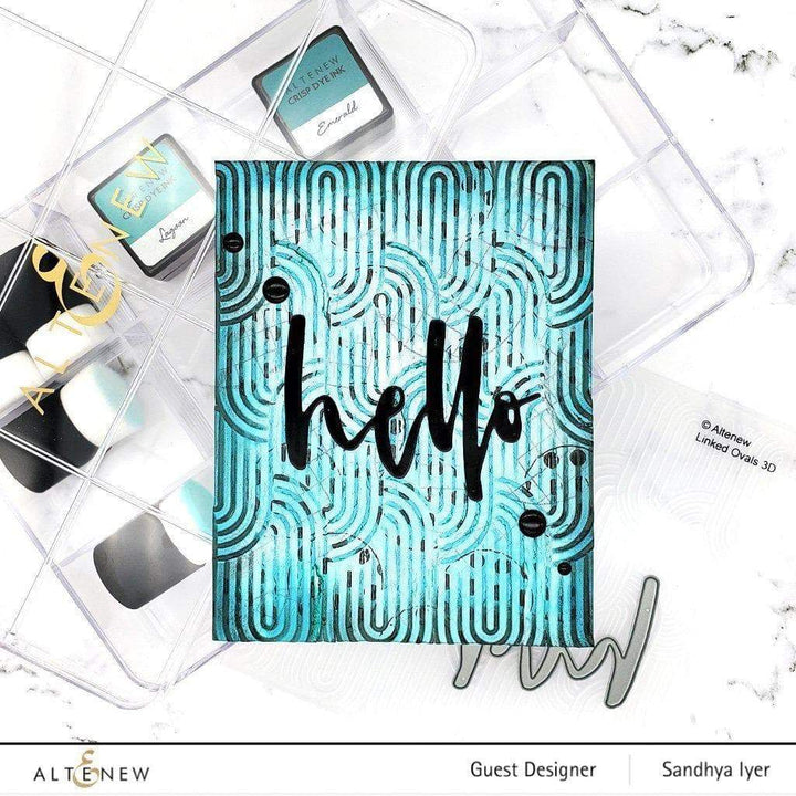 Embossing Folder Linked Ovals 3D Embossing Folder