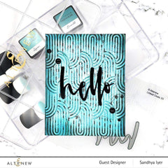 Embossing Folder Linked Ovals 3D Embossing Folder