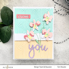 Embossing Folder Linked Ovals 3D Embossing Folder