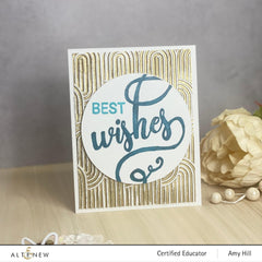 Embossing Folder Linked Ovals 3D Embossing Folder