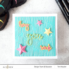Embossing Folder Linked Ovals 3D Embossing Folder