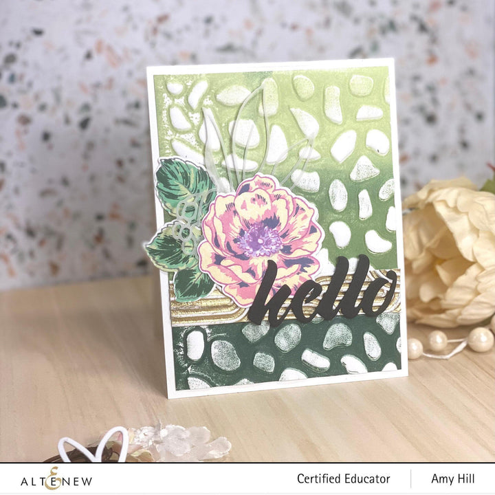 Embossing Folder Linked Ovals 3D Embossing Folder