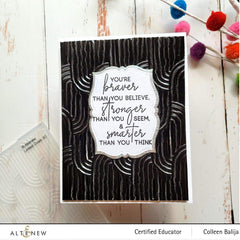 Embossing Folder Linked Ovals 3D Embossing Folder