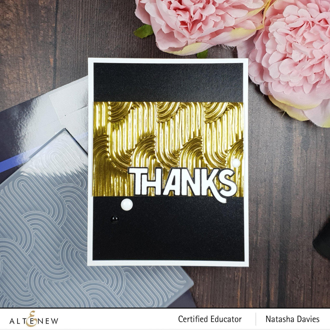 Embossing Folder Linked Ovals 3D Embossing Folder